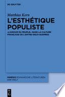 L’esthétique populiste