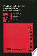 L’évidence du monde