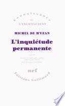 L’inquiétude permanente