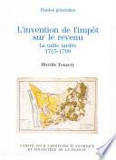 L’invention de l’impôt sur le revenu