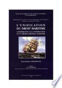 L’unification du droit maritime