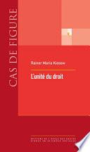 L’unité du droit