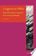 L’urgence et l’effroi
