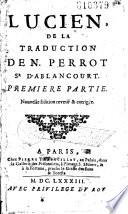 Lucien, de la traduction de Nicolas Perrot Sr d'Ablancourt