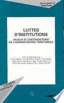 LUTTES D'INSTITUTIONS