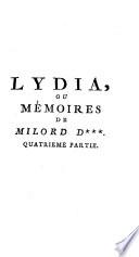 Lydia, Ou Mémoires De Milord D***
