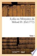 Lydia ou Mémoires de Milord D. Tome 1