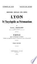 Lyon, de l'Encyclopédie au Préromantisme
