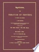 Lyttleton, His Treatise of Tenures in French and English