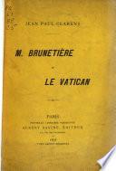 M. Brunetière et le Vatican