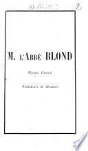 M. l'abbé Blond, vicaire général, archidiacre de Beauvais