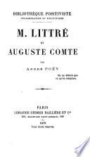 M. Littré et Auguste Comte