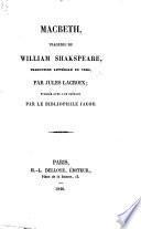 Macbeth, tragédie de William Shakspeare