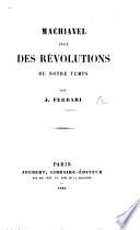 Machiavel juge des Révolutions de notre temps