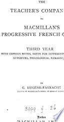 Macmillan's progressive French course. iii, Third year. Teacher's companion