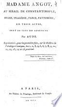 Madame Angot au sérail de Constantinople
