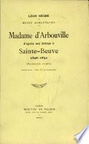 Madame d' Arbouville