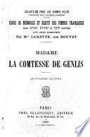 Madame la Comtesse de Genlis