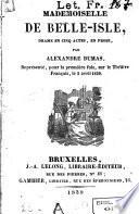 Mademoiselle de Belle-Isle
