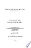 Magie et divination dans les cultures de l'orient
