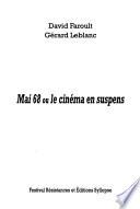 Mai 68 ou le cinéma en suspens