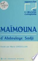 «Maïmouna» d'Abdoulaye Sadji