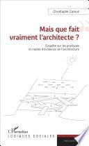 Mais que fait vraiment l'architecte ?