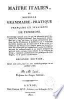 Maître italien, ou Nouvelle grammaire-pratique française et italienne