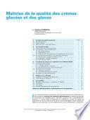 Maîtrise de la qualité des crèmes glacées et des glaces