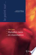 Livre Maladies rares en réanimation