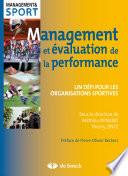 Management et évaluation de la performance