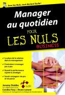 Manager au quotidien pour les Nuls, édition poche