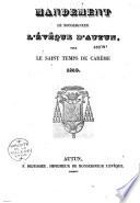 Mandement de Monseigneur l'évêque d'Autun, pour le saint temps de Carême 1840