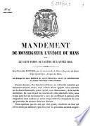 Mandement de Monseigneur l'évêque du Mans, pour le saint temps de Carême de l'année 1848