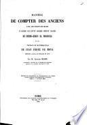 Manière de compter des anciens et le tratado de mathématicas de Perez de Moya