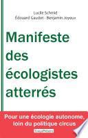 Manifeste des écologistes atterrés