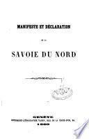 Manifeste et déclaration de la Savoie du Nord