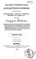 Manuel alphabétique français-hollandais, des bourgmestres, maïeurs, échevins, officiers de police, etc., du Royaume des Pays-Bas