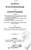 Manuel d'actinologie, ou de zoophytologie ...