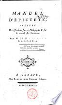 Manuel d'Epictète