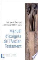 Manuel d'exégèse de l'Ancien Testament