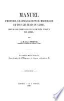 Manuel d'histoire, de généalogie et de chronologie de tous les états du globe, depuis les temps les plus reculés jusqu'à nos jours