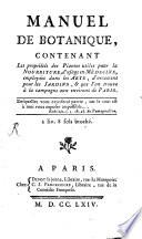 Manuel de botanique