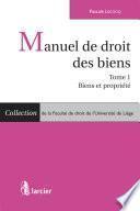 Manuel de droit des biens