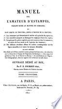 Manuel de L'Amateur D'estampes