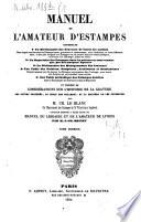 Manuel de l'amateur d'estampes