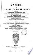Manuel de l'amateur d'estampes
