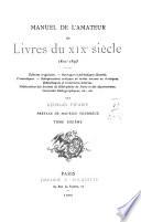 Manuel de l'amateur de livres du XIXe siècle, 1801-1893: A-Z