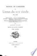 Manuel de l'amateur de livres du XIXe siècle, 1801-1893: A-Z