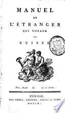 Manuel de l'étranger qui voyage en Suisse